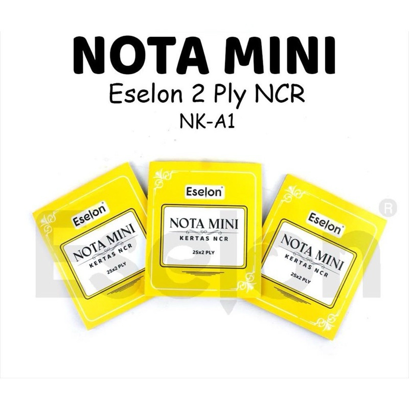 

Nota Mini 2 ply eselon / Buku Nota Kontan Mini (Pcs)