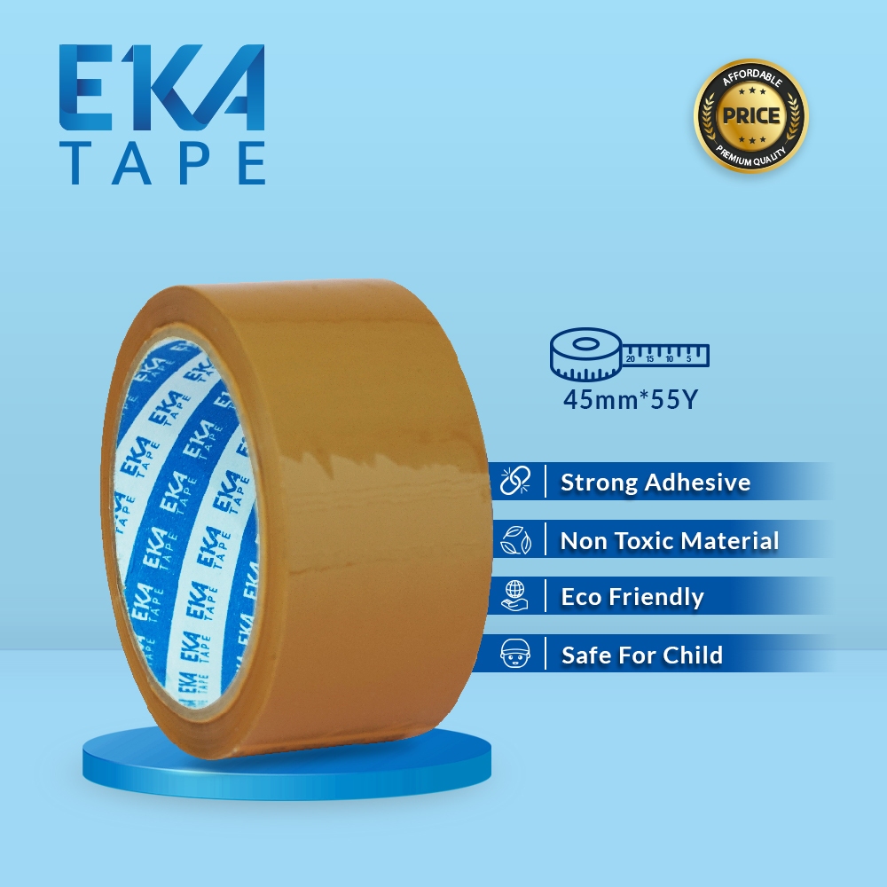 

Eka Tape OPP Lakban Coklat 45 mm x 55 Yard