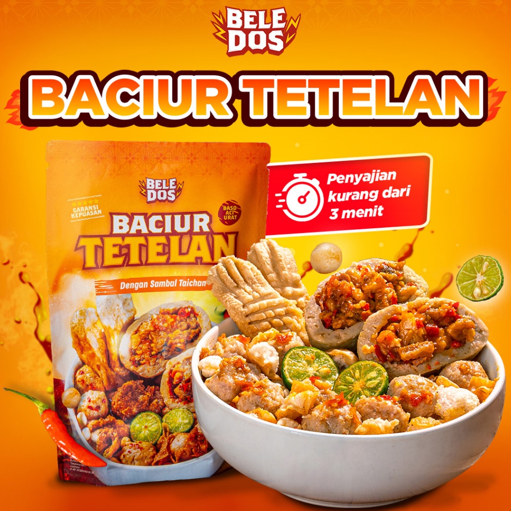 

HHF982 Terbaru Beledos Baciur Tetelan 28 Gram dengan Sambal Taichan
