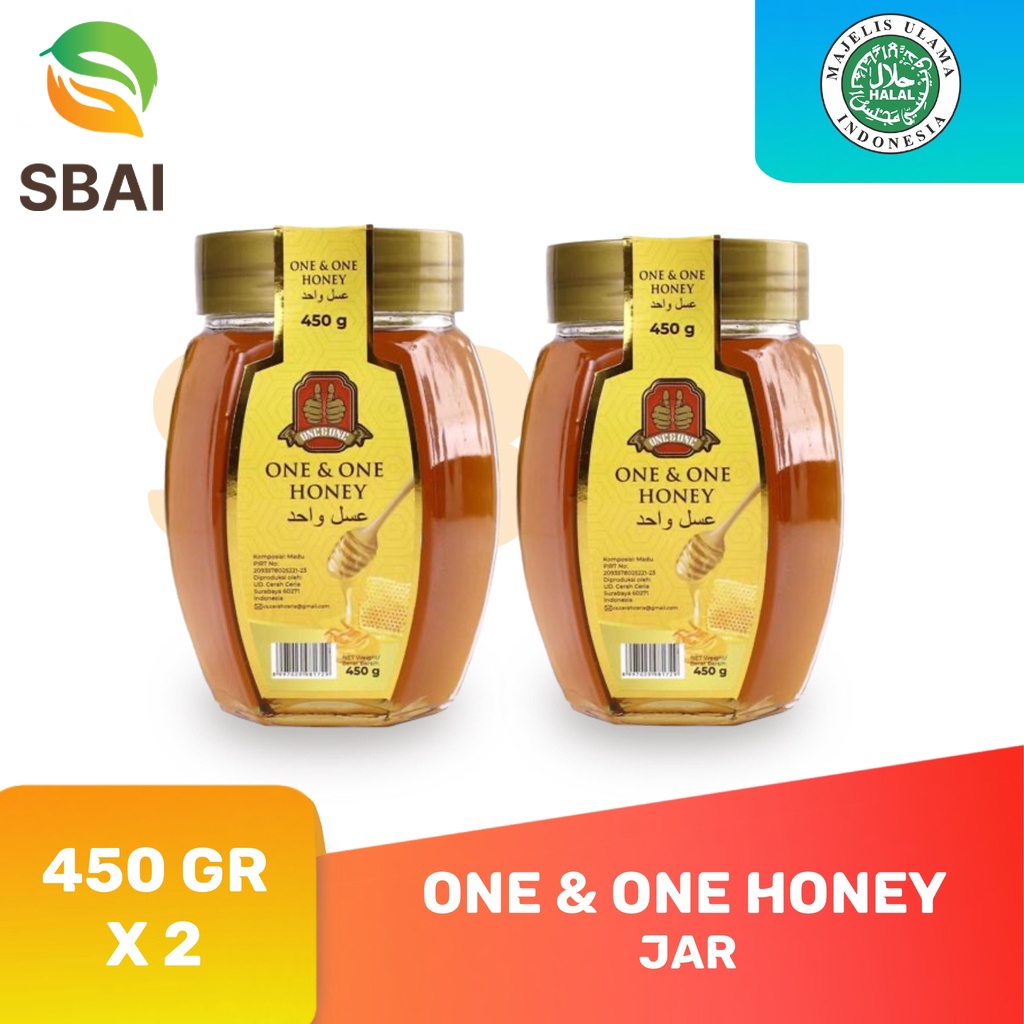 

One and One Madu Honey 450 gr x 2