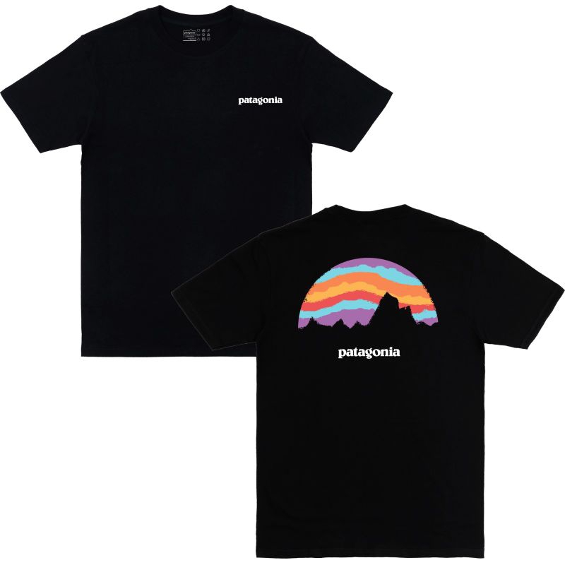 Patagonia - rainbow moon - Kaos Patagonia