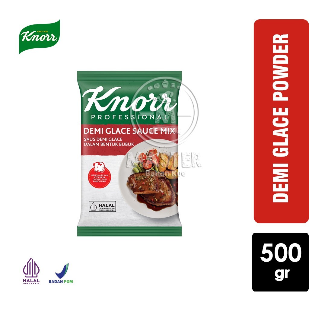 

Knorr Demi Glace Sauce Mix/ Saus Demi Glaze Bentuk Bubuk [Pouch 500gr]