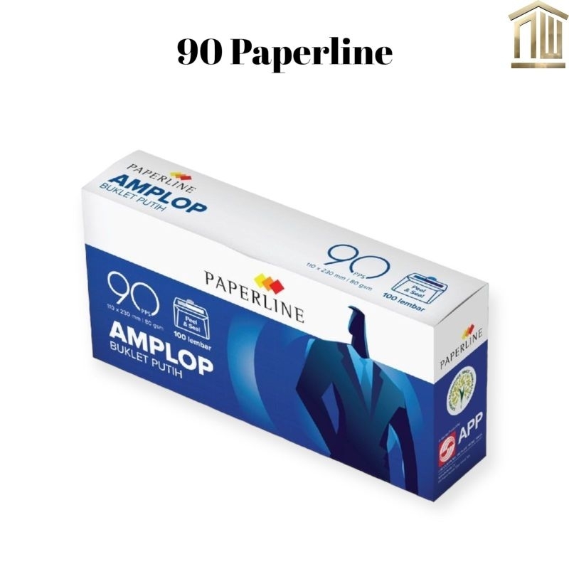 

Amplop 90 Paperline (Pak 100 Pcs)