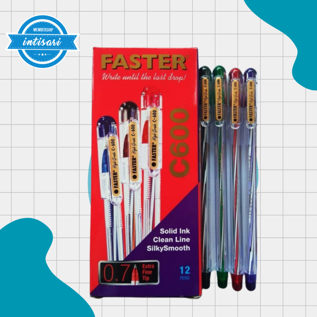 

Pulpen FASTER Warna Hitam ( LUSIN )