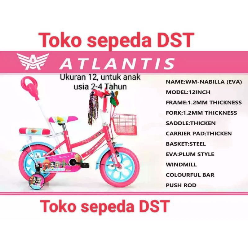 toko sepeda anak cewek  unity UK 12 mini Victoria