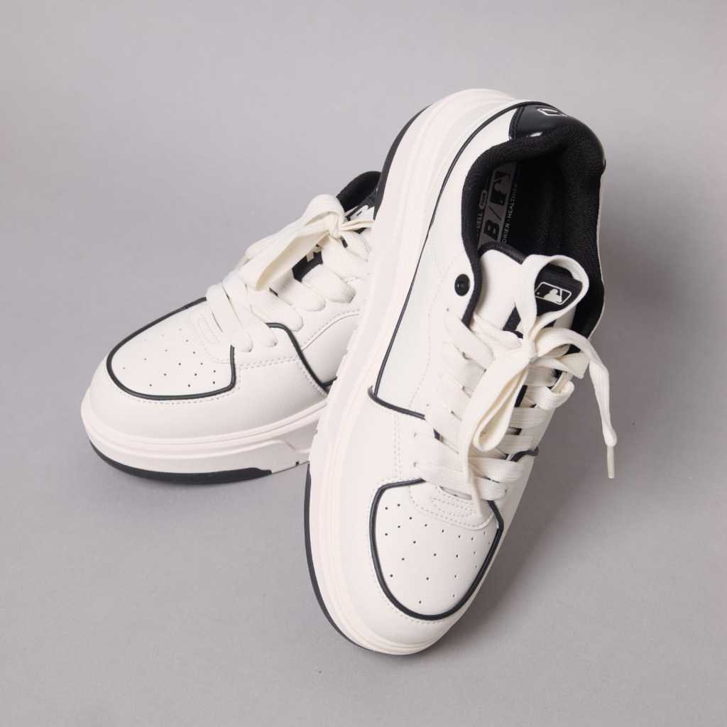 MLB CHUNKY LINER BASIC BLACK LIST WHITE SHOES