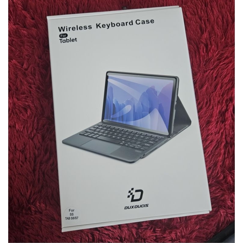 [PRELOVED] Keyboard tablet Samsung S8/S7 + case