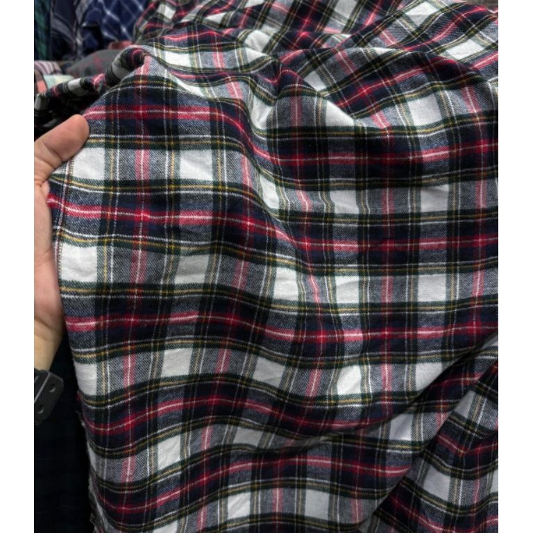 WOX895 packingaman Kain Flanel Kotak Motif Uniqlo Import Premium ShirtKemejaDress gengflannel flanne