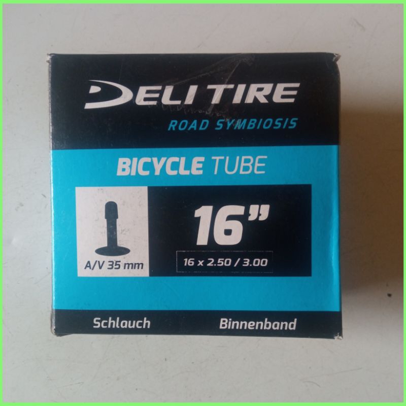 Ban Dalam Sepeda 16 x 2.50/3.0 Ban Dalam Deli tire
