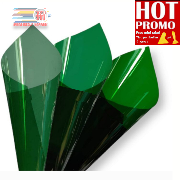 hijau green kaca film mobil jendela rumah ruko kantor gedung sun mars fashion warna