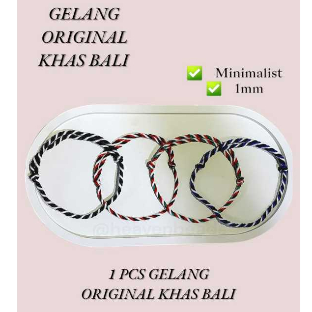 Gelang Tali Tridatu Bali Unisex Polos I gelang tridatu bali original