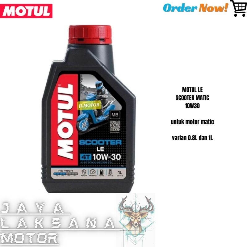 MOTUL SCOOTER LE 10W30 10W-30 MATIC OLI MESIN UNTUK MOTOR YAMAHA HONDA SUZUKI