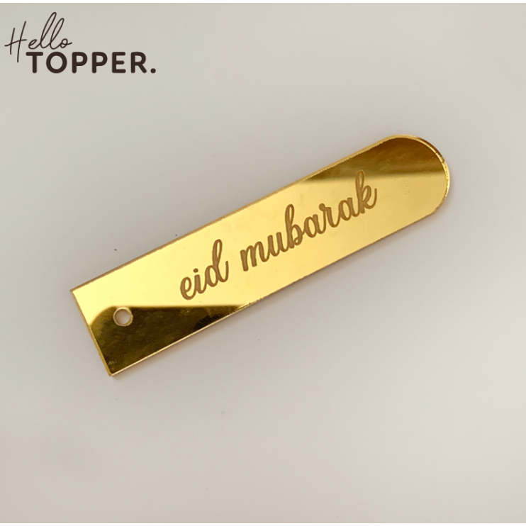 

Hiasan Hampers Tag Label Eid Mubarak Lebaran Acrylic