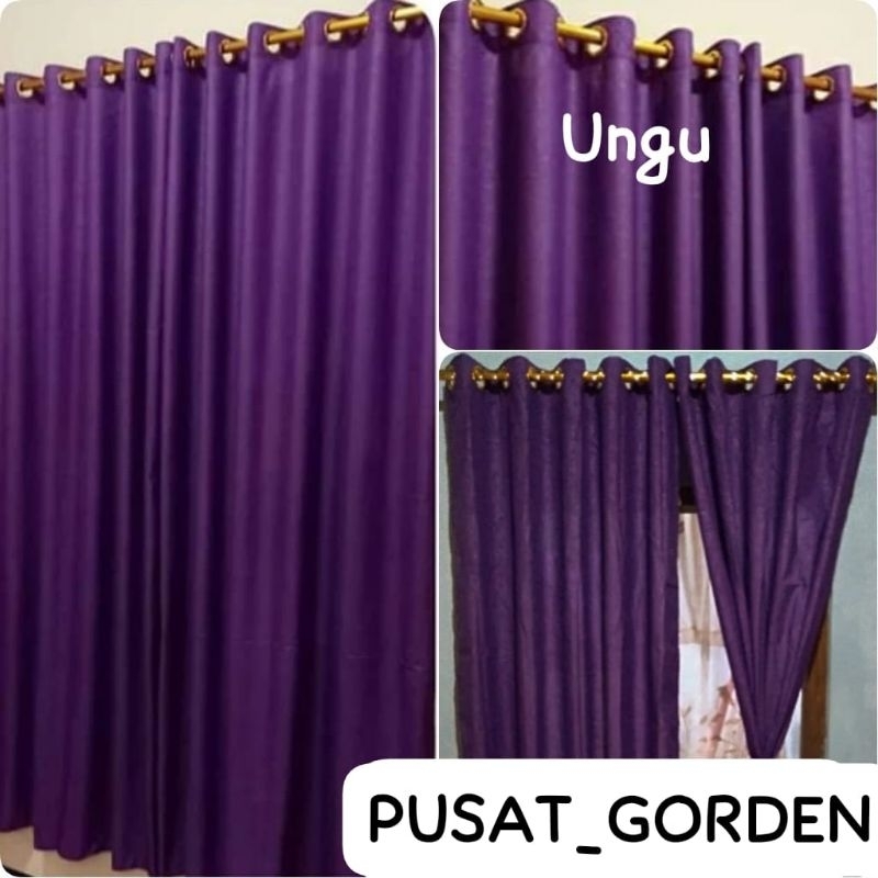 GORDEN BLACKOUT PREMIUM UNGU / HORDENG JENDELA MINIMALIS TALI SENADA