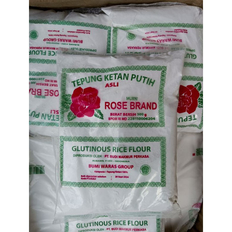 

Tepung Ketan Putih Rose Brand 500 Gram