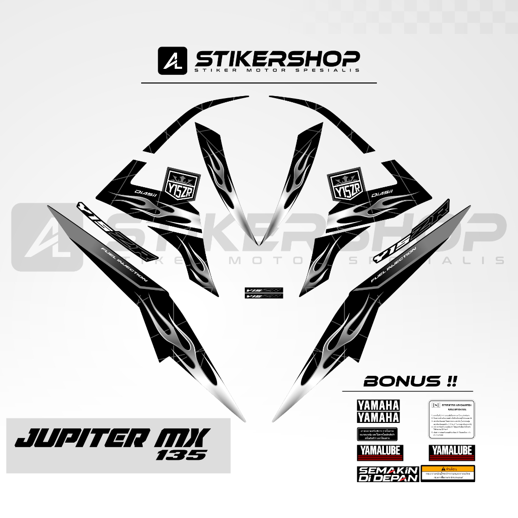 STRIPING JUPITER MX 135 LC EXCITER 135 2010 - 2015 GRAFIS VARIASI 038
