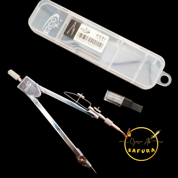 

jangka besi stainless steel set isi pensil murah
