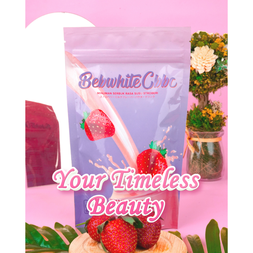 Collagen BBC Rasa Strawberry Kemasan Baru - Bebwhite C BBC Official - Insani Skincare Official, Coll
