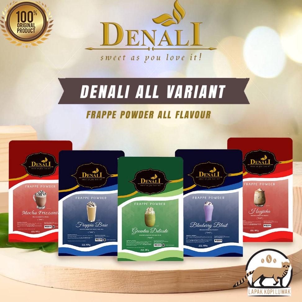 

XBN255 TERBARU Denali Powder All Variant Red Velvet Matcha Cocoa Signature Taro Dark Cocoa Avocado