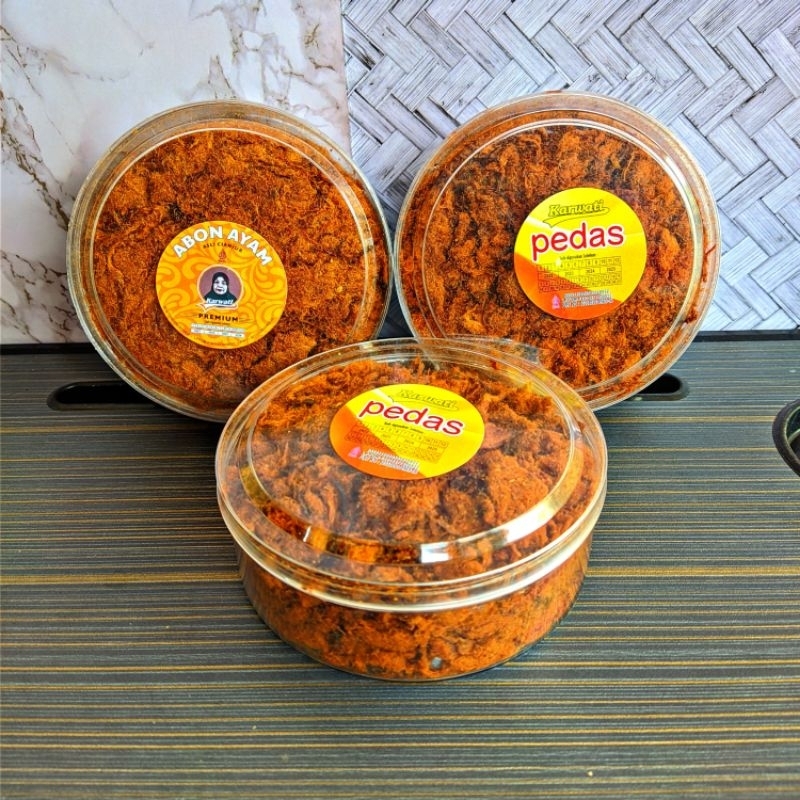 

Abon ayam karwati cianjur 150gr & 110gr halal empuk