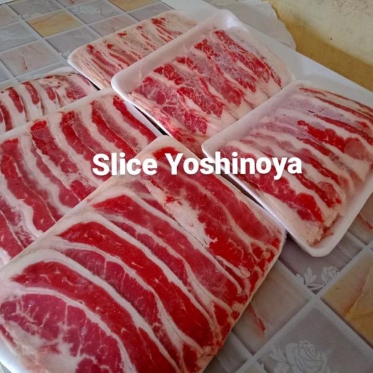 

CWY496 C6369 BEEF SLICE YOSHINOYA SHORTPLATE DAGING SAPI SLICE 5 GRAM