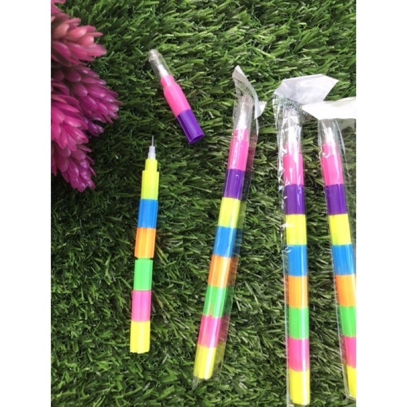 

PENSIL SUSUN BENSIA LANTU PENCIL LEGO PENA SAMBUNG SUSUN EXTENSIBLE Lego Bongkar Pasang Unik Pensil warna warni