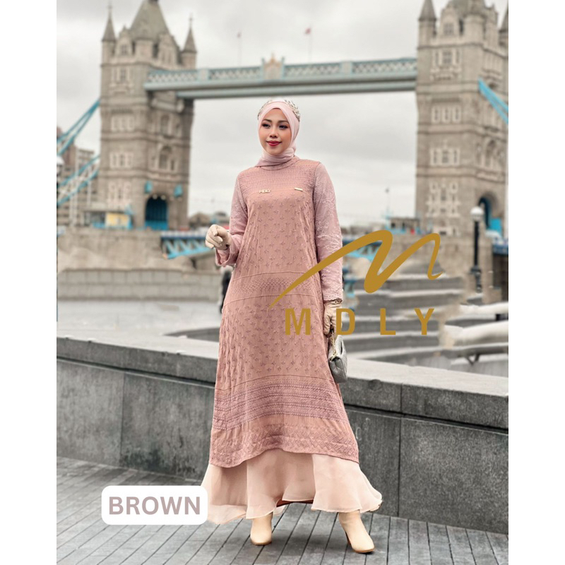 AFSHA DRESS MDLY | DRESS MDLY EDISI LEBARAN 2024 | DRESS TULLE ORGANZA MDLY | DRESS PREMIUM MDLY