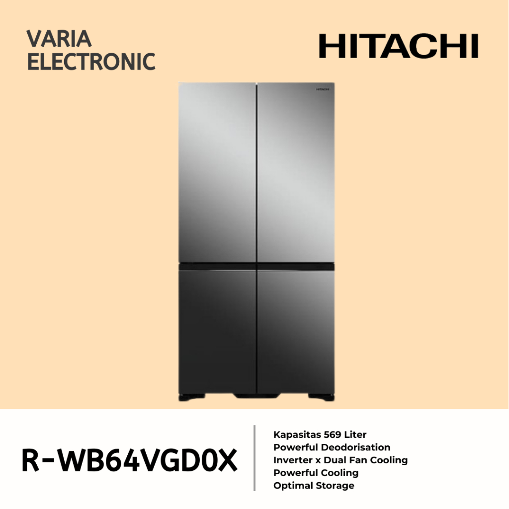 Kulkas 4 Pintu HITACHI R-WB64VGD0X MIR