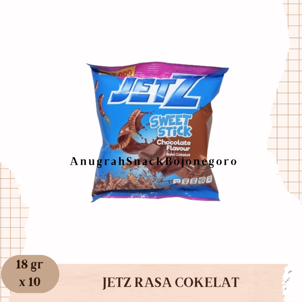 

JetZ Sweet Stick Rasa Cokelat Renceng 18gr x 10