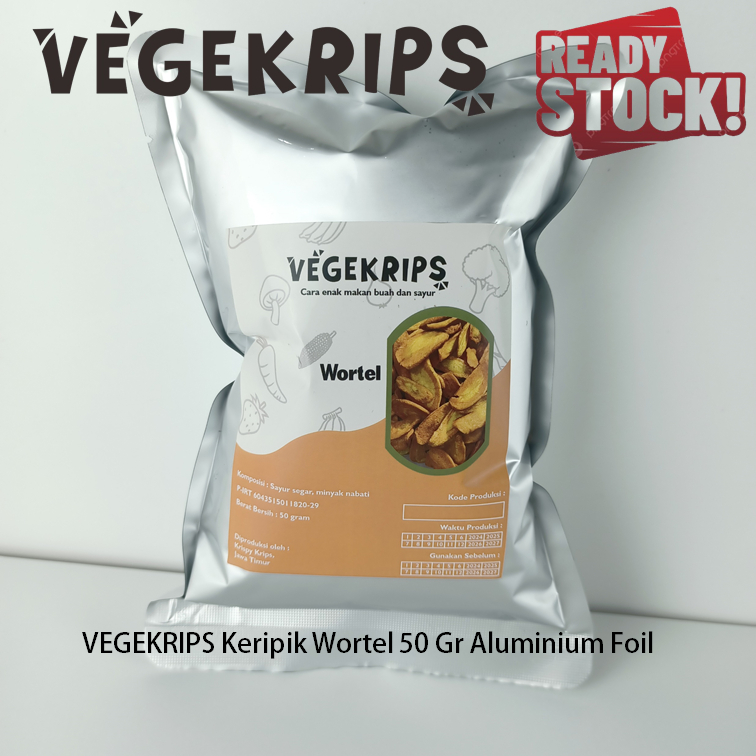 

VEGEKRIPS Keripik Wortel 50 Gr Aluminium Foil