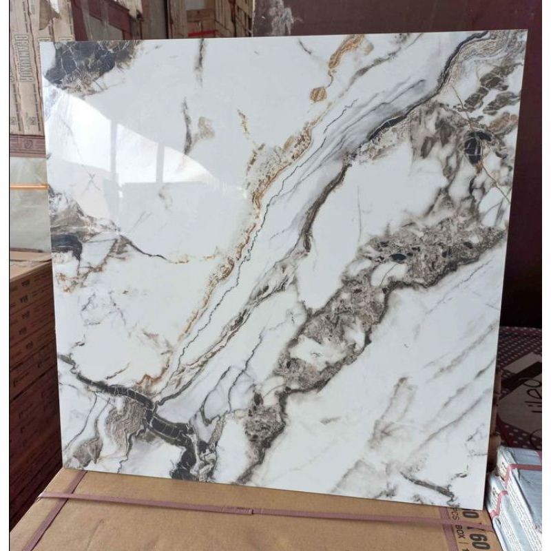 GRANIT PUTIH CORAK MARMAR 60X60/50X50