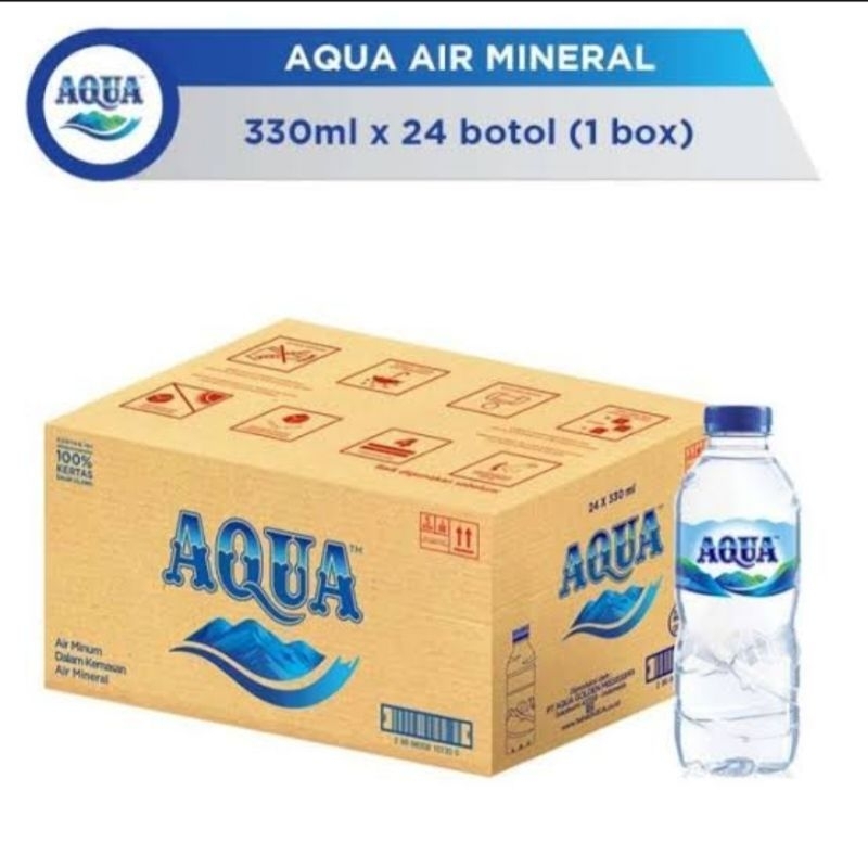 

aqua 1 dus 330ml isi 24pcs air minum botol