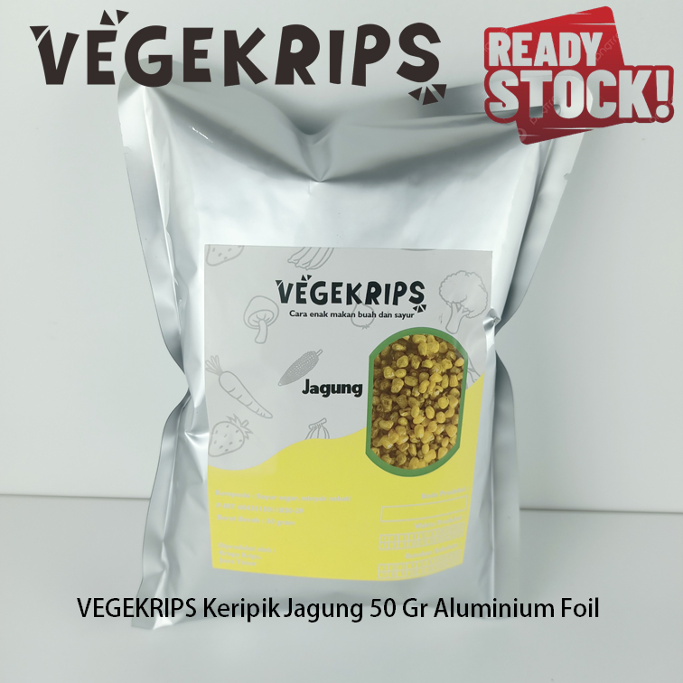 

VEGEKRIPS Keripik Jagung 50 Gr Aluminium Foil