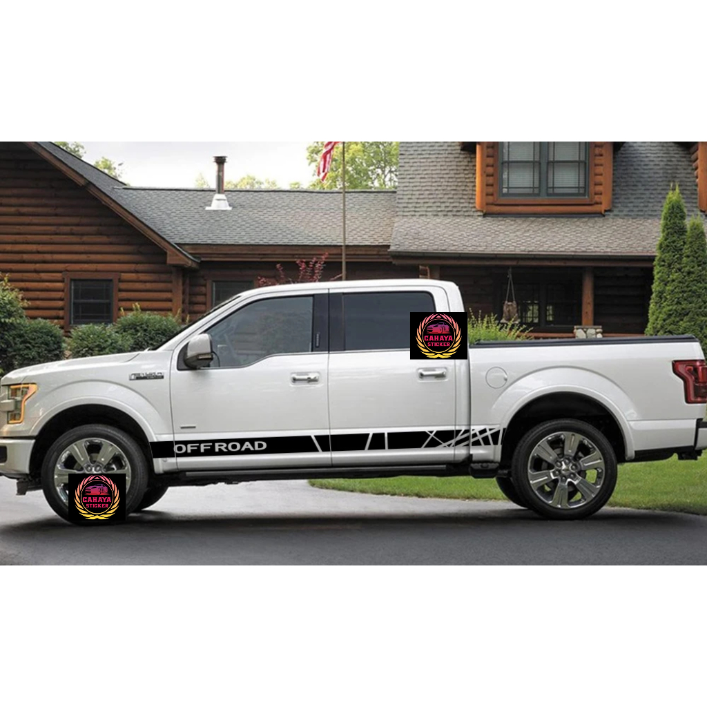 sticker mobil hilux sticker mobil triton stiker lis mobil hilux triton 4x4 off road sticker mobil