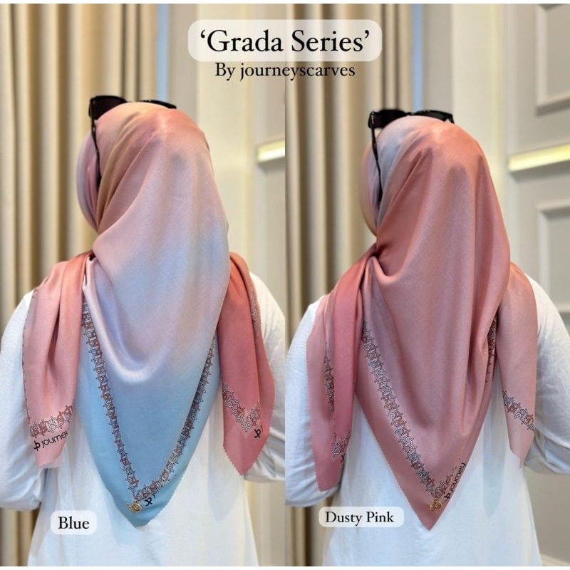 Hijab Journey Gradasi Ori / Krudung Segi Empat Jp Gradasi Ori Bahan Voal Shayni