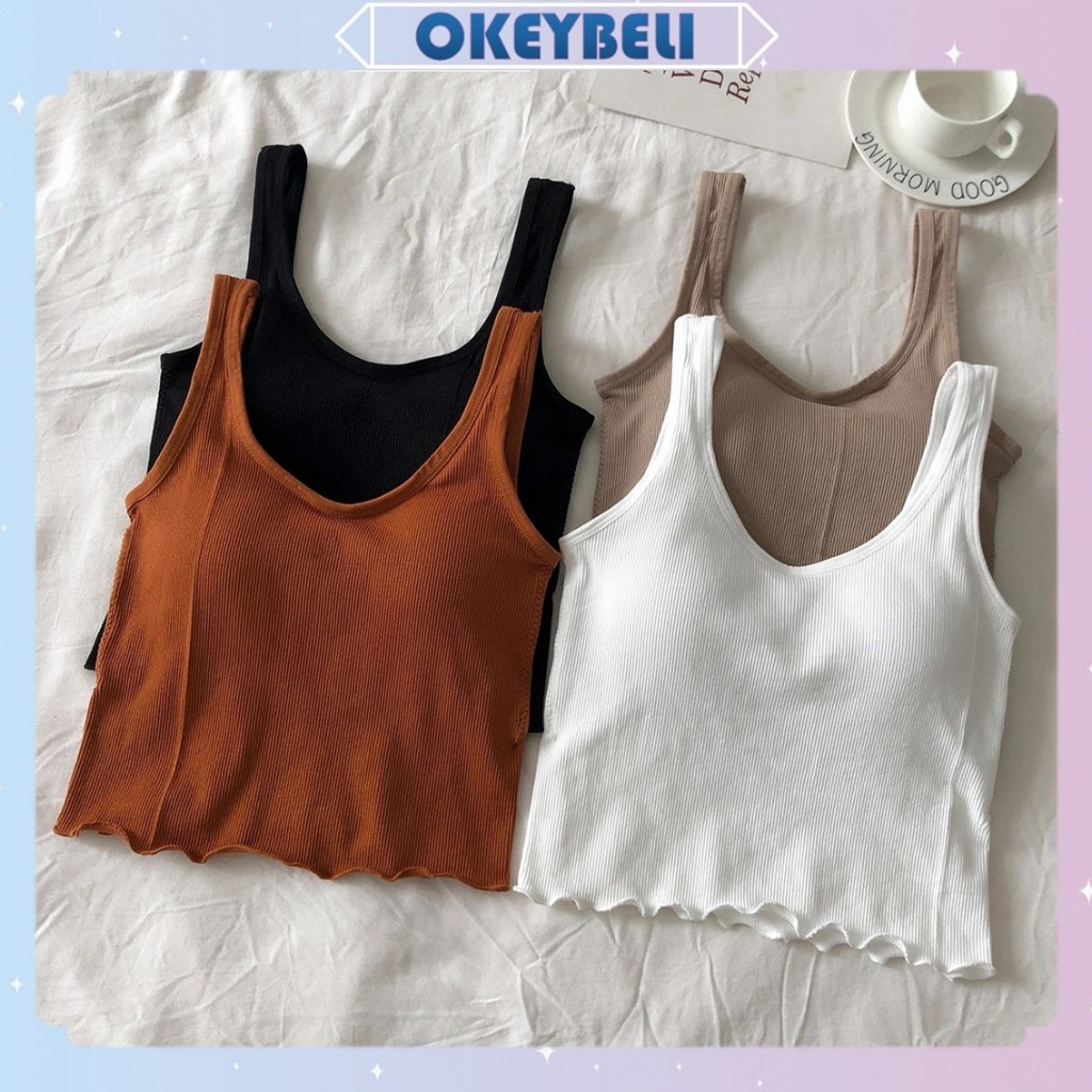 •OKEY BELI•BR591 Tanktop Bra Gym Bra Olahraga Push Up Wanita Tanpa Kawat Elastis Sexy