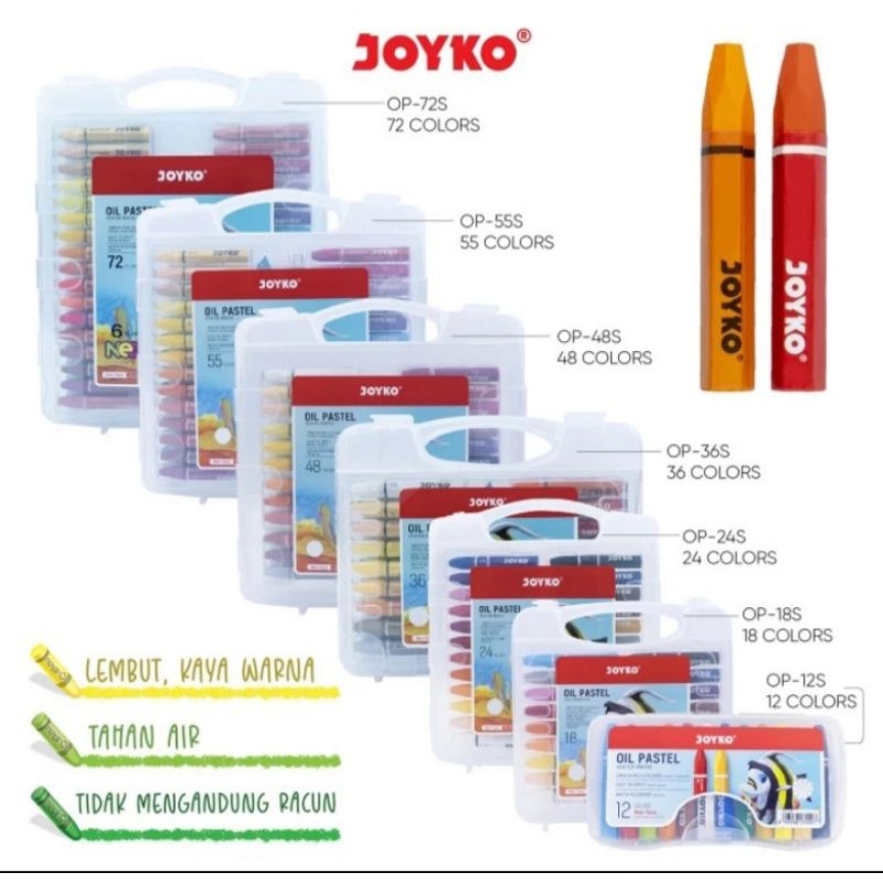 

Crayon joyko/oil pastel crayon set 12,24,36
