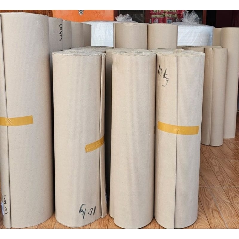 

SINGLE FACE Karton Corrugated Gulungan Carton Packing Packaging 100cm 120cm 10 Kilogram