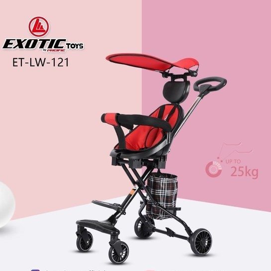Stroller anak roda 4 sepeda dorong anak bisa buat umur 1-5 tahun ada kanopy dan bisa di lipat high quality sni new