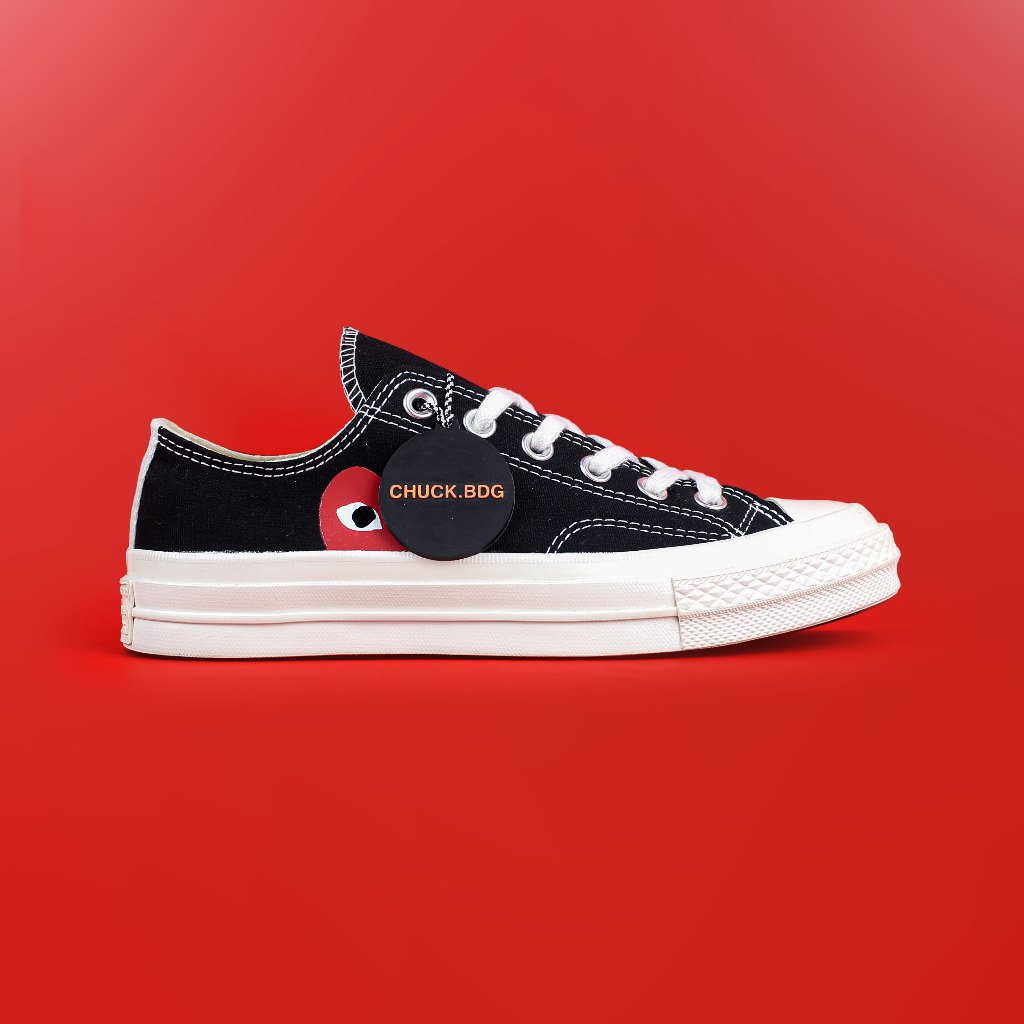 Converse 70s CT X CDG (Comme Des Garcon) Black Low 100% Original