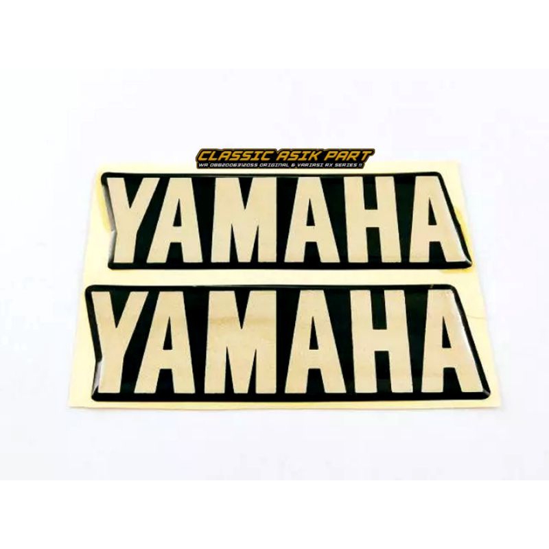 Emblem tulisan Yamaha box aki rx king Emblem box aki rx king