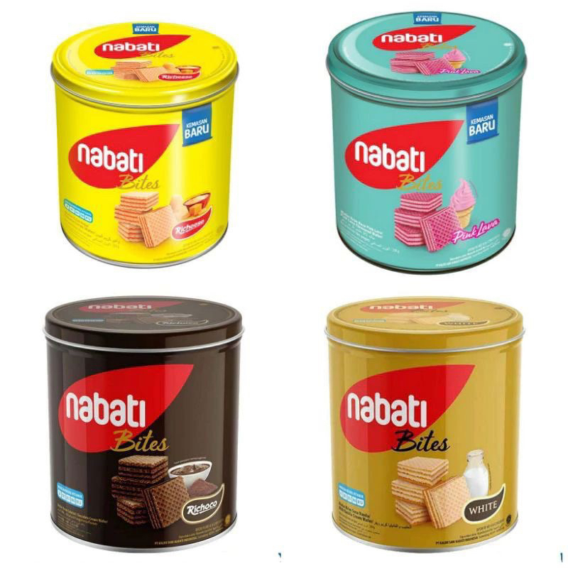 

PROMO wafer NABATI COKELAT / WHITE SUSU KALENG murah diskon 10% di live & video