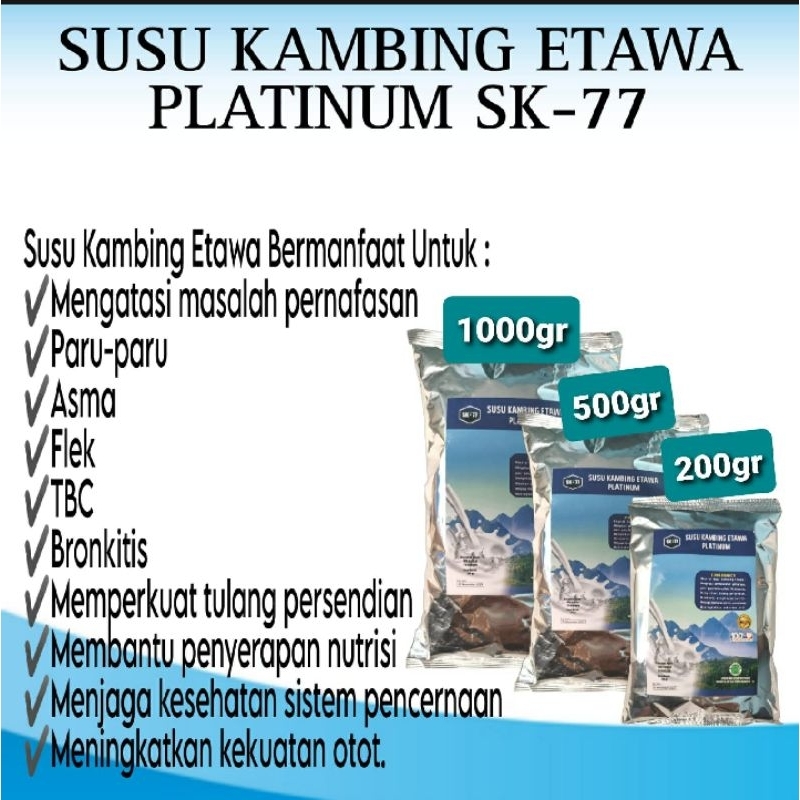 

susu kambing etawa platinum original 1000g