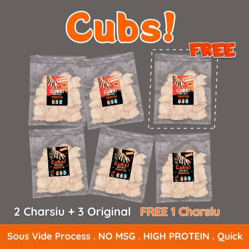 

CUBS BUNDLING Dada ayam siap saji Original Charsiu BUY 5 GET 6