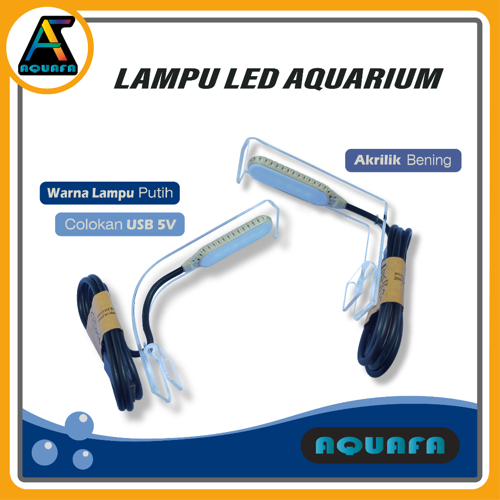 Lampu Aquarium Aquascape  Soliter USB LED 5volt                                                     