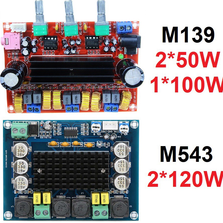 Wti M139 M543 Kit Power Amplifier Class D TPA3116D2 2x5W1W 2x12W Stereo Subwoofer XHM139 XHM543 h Pa
