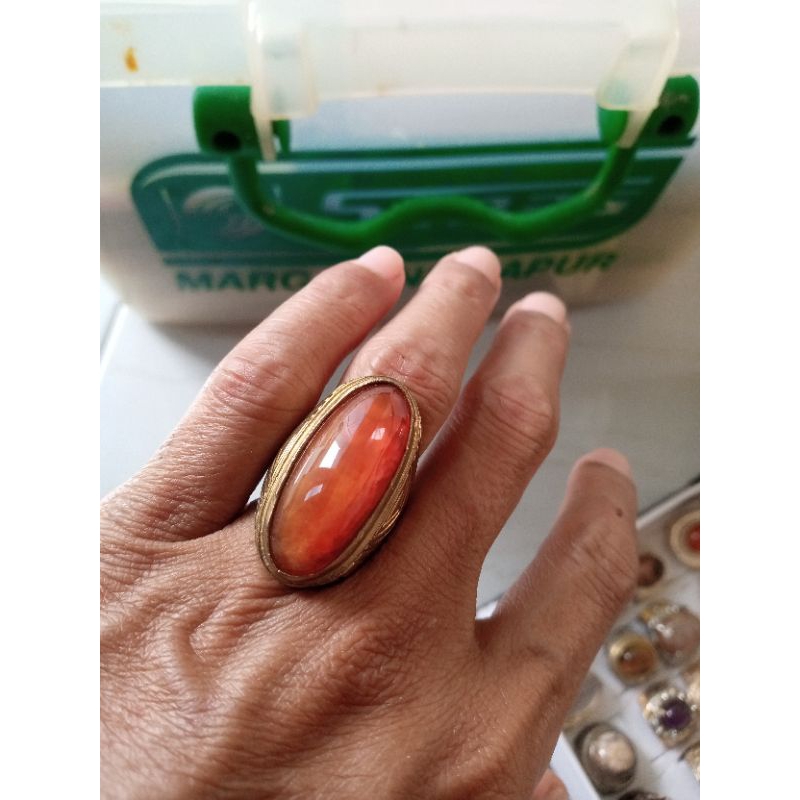 Natural Batu pandan Nanas Merah