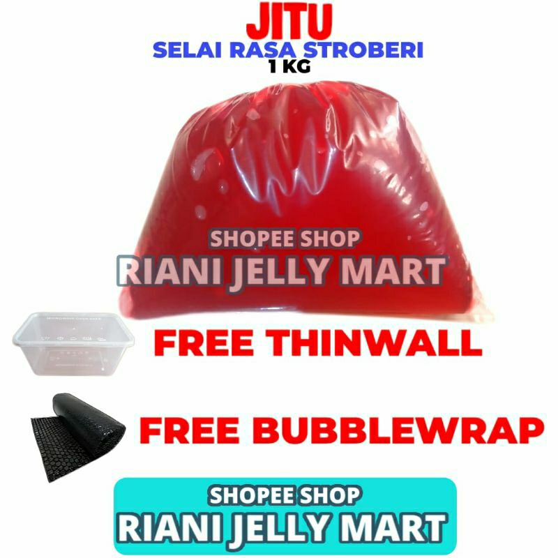 

Selai Stroberi Jitu Ekonomis 1 KG Repack