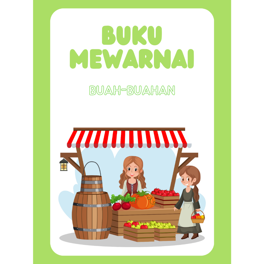 

no. 3 - Lembar mewarnai buah paket 10 halaman