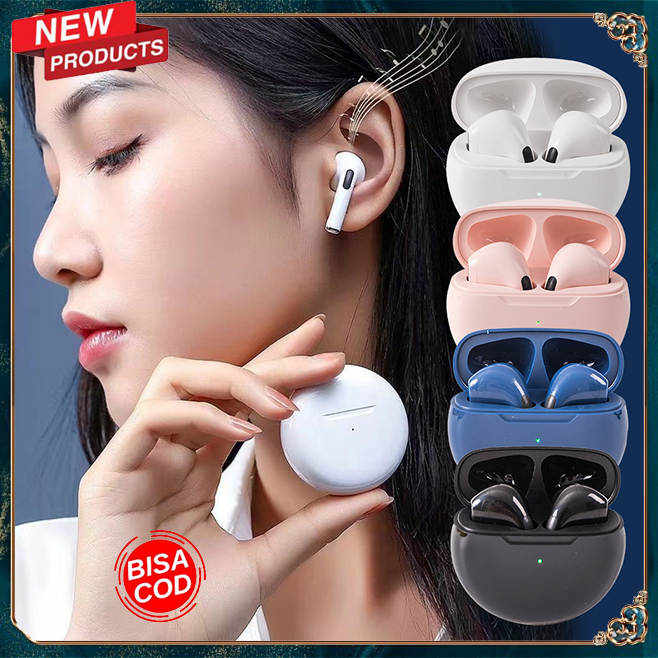 2024 Headset Bluetooth Semi-in-Ear Nirkabel Sejati Baru untuk Pria dan Wanita Peredam Kebisingan Ola